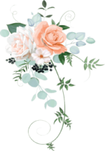 Beautiful wedding floral graphic